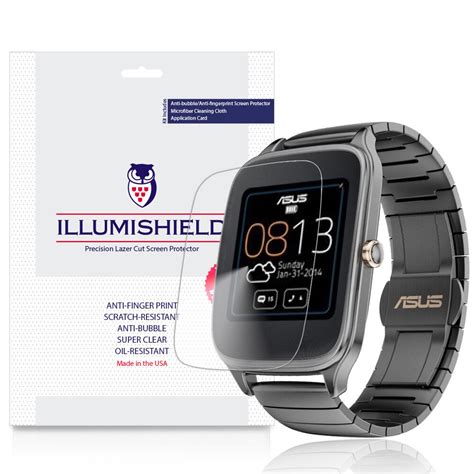 Illumishield Screen Protector W Anti Bubbleprint 3x For Asus Zenwatch