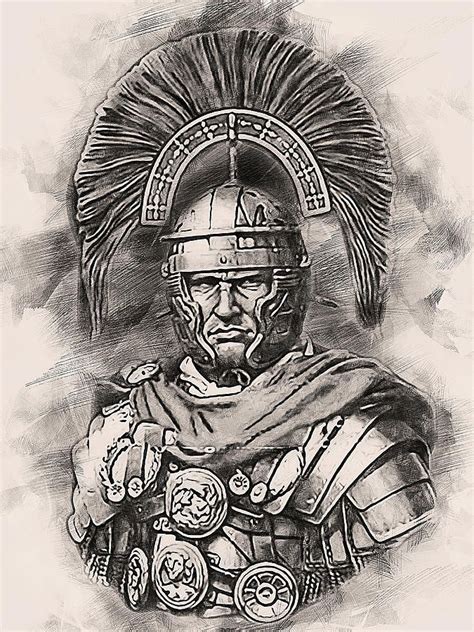 Portrait Of A Roman Legionary 50 By Am Fineartprints In 2021 Roman