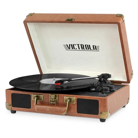 Victrola Bluetooth Suitcase Record Player With 3 Speed Turntable Vsc