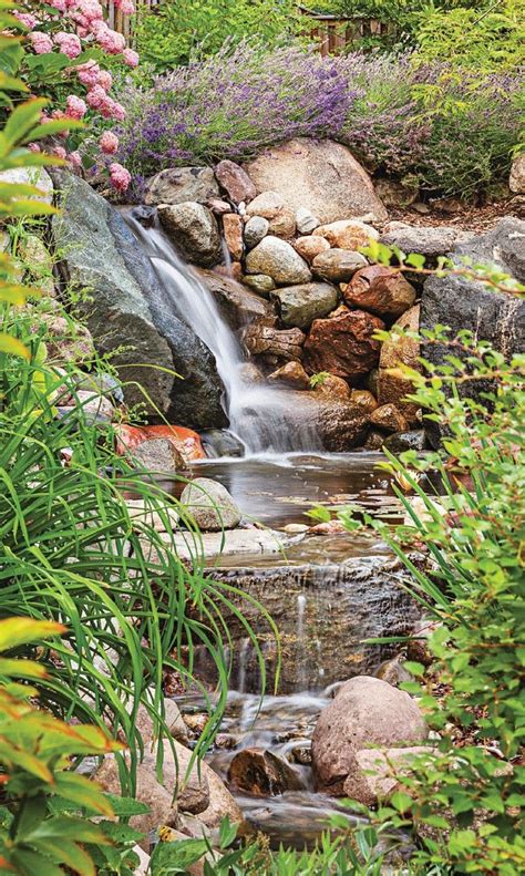 Build your own backyard stream. A Michigan Gardener Builds a Mountain Stream in His Backyard, Plus Tips to Make Your Own Mini ...