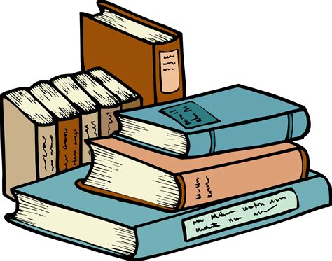 Stack Of Books Clipart Black And White Free Clipartix
