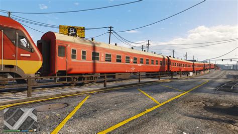 Hungarian Railways Locomotive And Passenger Coaches Gta5
