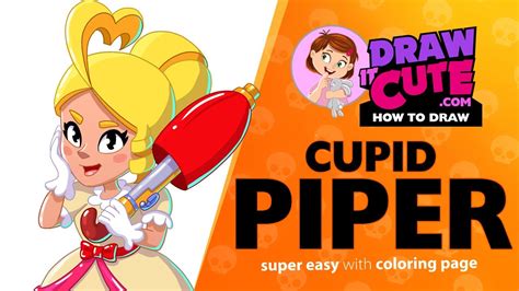 Step by step drawing tutorial on how to draw barley from brawl stars. How to draw Cupid Piper skin | Brawl Stars | Super easy ...