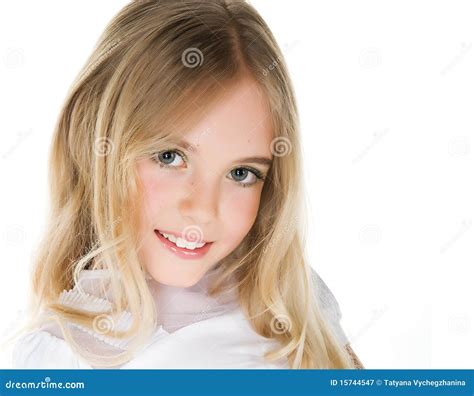 Close Up Portrait Of A Pretty Little Girl Stock Image Image Of Beauty