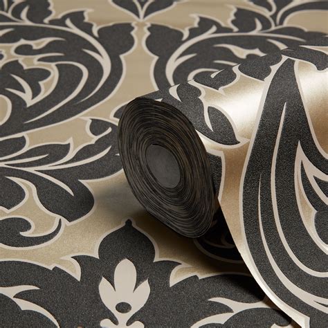 Maybe you would like to learn more about one of these? Graham & Brown Superfresco Easy Black & Gold Effect Damask ...