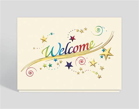 Rainbow Welcome Card 300572 The Gallery Collection