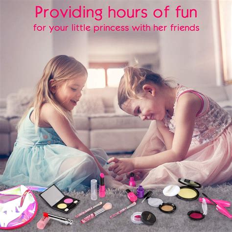Pretend Makeup Kit Toys For 2 3 4 5 6 7 8 Year Old Girls First Make Up Set For Little Princess
