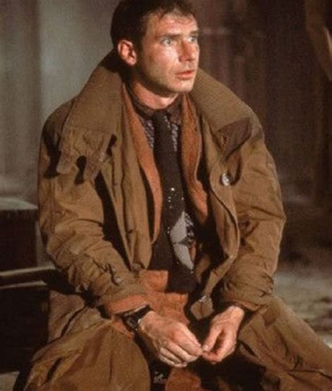 Rick Deckard Harrison Ford Blade Runner 1982 Brown Trench Coat