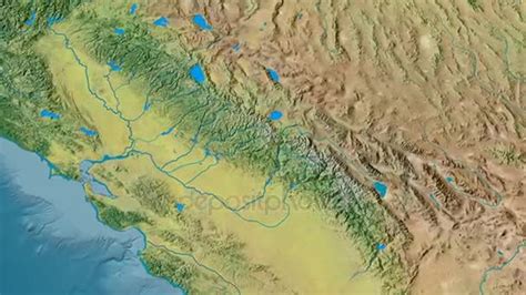 Map Of The Sierra Nevada Mountain Range World Map