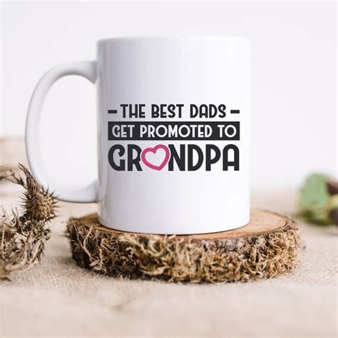 Promoted To Grandpa Custom Made 11oz Mug Fathers Day Etsy