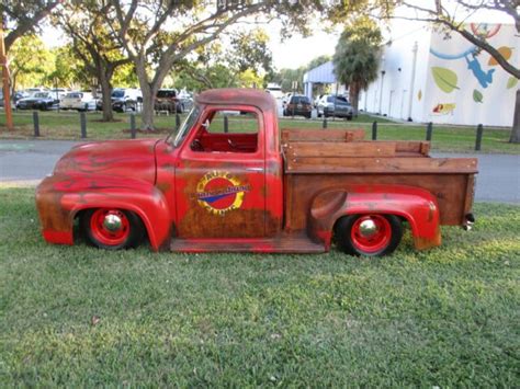 1955 Ford F100 Patina Late Model Frame V8 Vortec Fuel Injected Motor