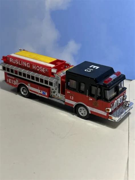 Ho Scale Fire Truck Rusling Hamilton Hose Ladder Engine E13 Plastic 1