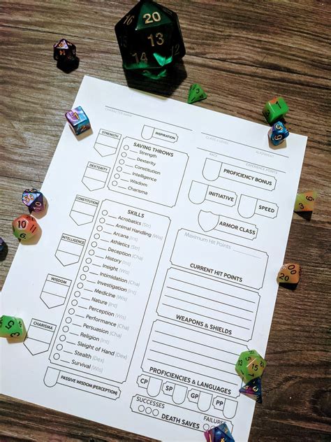 Dnd 5e Character Binder Printable Sheets Campaign Journal Download
