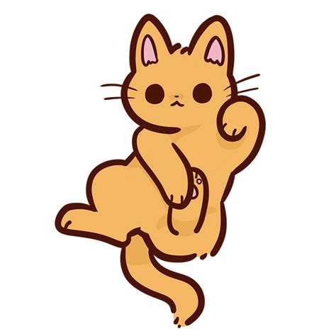 Here It Is Kitten Chibi Clipart Large Size Png Image
