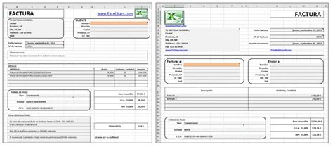 Sample Excel Templates Factura Excel Descargar