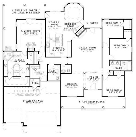 You will discover many styles in our 4 bedroom, 3 bathroom house plan collection including modern, country, traditional. Plan #20181: 4 bedroom, 2.5 bath house plan with 3-car ...