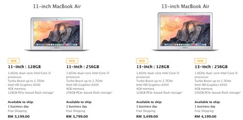 New Pricing And Specs Bump Macbook Pro Retina Display And Macbook Air