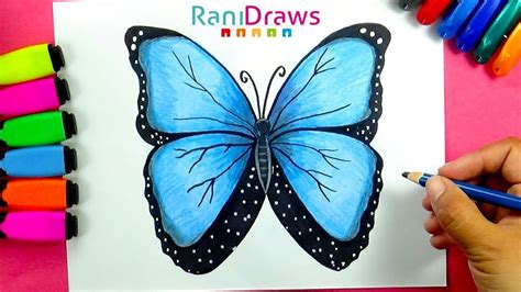 How To Draw A Butterfly C Mo Dibujar Una Mariposa Youtube