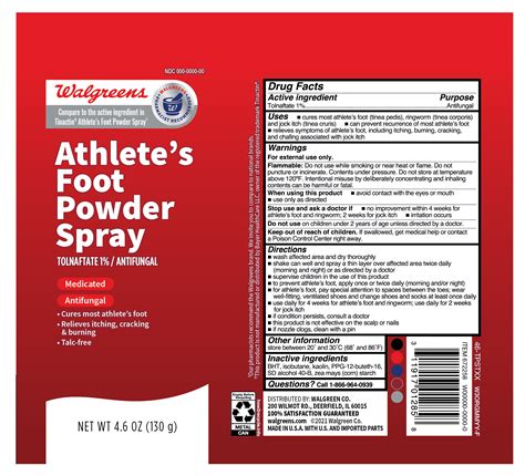 Tolnaftate Tolnaftate Athletes Foot Powder Spray Spray