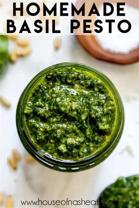 Homemade Basil Pesto Recipe House Of Nash Eats