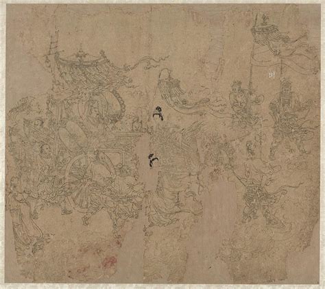 Album Of Daoist And Buddhist Themes Procession Of Daoist Deities Leaf 3