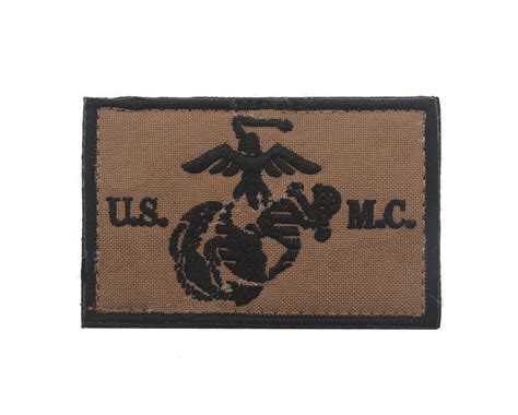 Usmc With Ega Brown And Black Embroidered Patch Tactically Suited