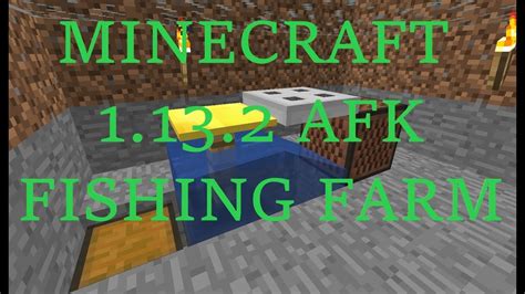 This afk fishing farm for minecraft 1.16 gets you fish and treasure loot like name tags, enchanted books, bows, fishings rods and more!support the channel. Minecraft 1.13.2 AFK Fishing Tutorial For The New Uppdate ...
