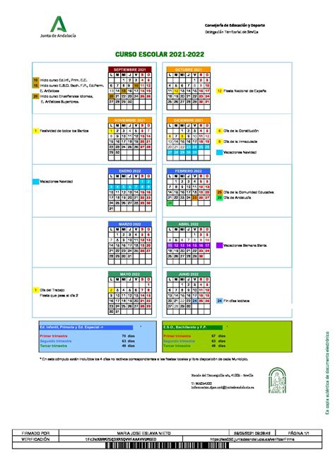Calendario Escolar Curso 2122 Escuelas Francesas Sal