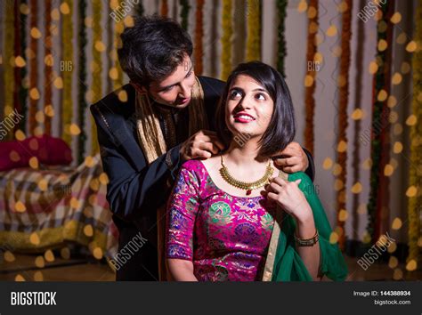 Indian Husband Tying Image And Photo Free Trial Bigstock