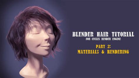 Blender Hair Tutorial Part 2 Blender 3d Blender Hair How To Use