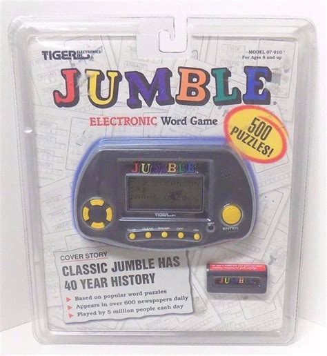 Tiger Electronics Jumble Electronic Word Game 500 Puzzles Model 07