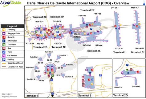 Paris Charles De Gaulle International Cdg Airport Terminal Map