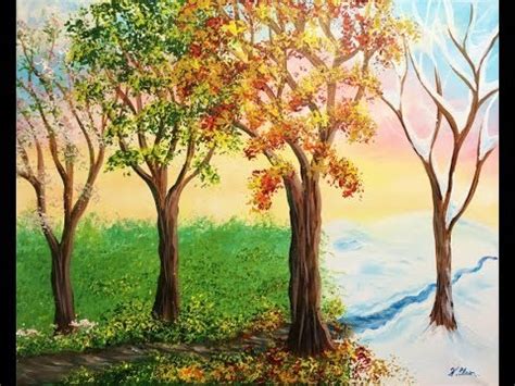 Talk to one of the spacialist at the four seasons painting today for your customized quote. How to Paint Trees of all Four Seasons ~ Acrylic ~ Part 2 ...