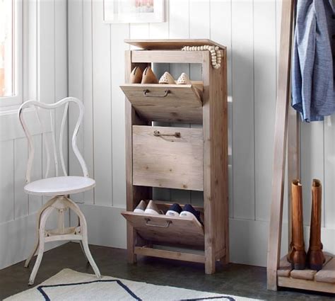 parker collection shoe storage pottery barn
