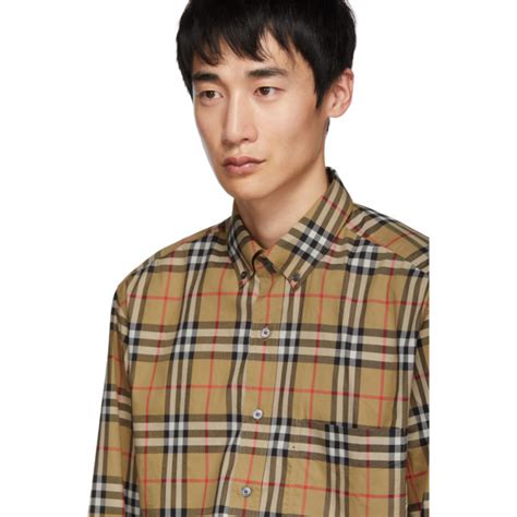 Burberry Beige Vintage Check Shirt Burberry