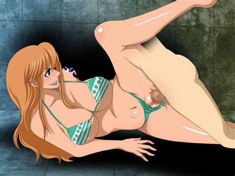 Rule 34 Bikini Censored Highres Nami One Piece Orange Hair Sex