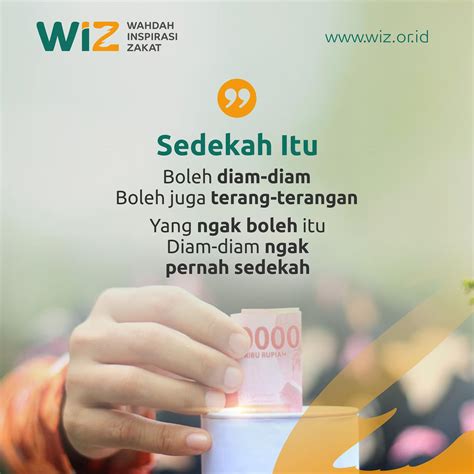 Sedekah Tidak Akan Membuatmu Miskin - WAHDAH INSPIRASI ZAKAT