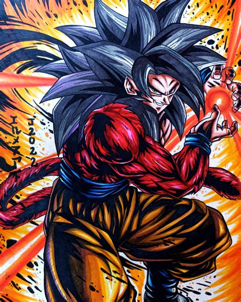 Goku Super Saiyan 4 Kamehameha X10 💥 ¡promoción Arte Amino Amino