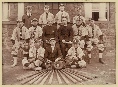 Reprinted Vintage Baseball Photo Of Baseball Team Eymard Seminary