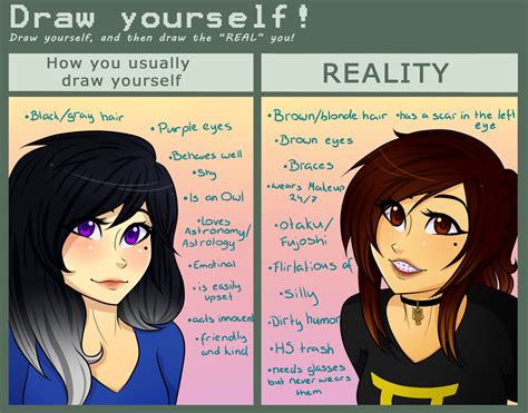 Draw Yourself Challenge By Trappedowl On Deviantart
