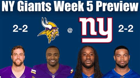 NY Giants Week Preview Vs Vikings YouTube