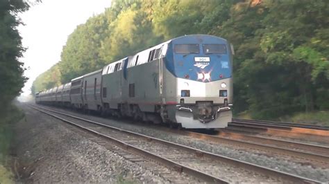 Fast Amtrak Train 48 Speeds By Rr Crossing Youtube