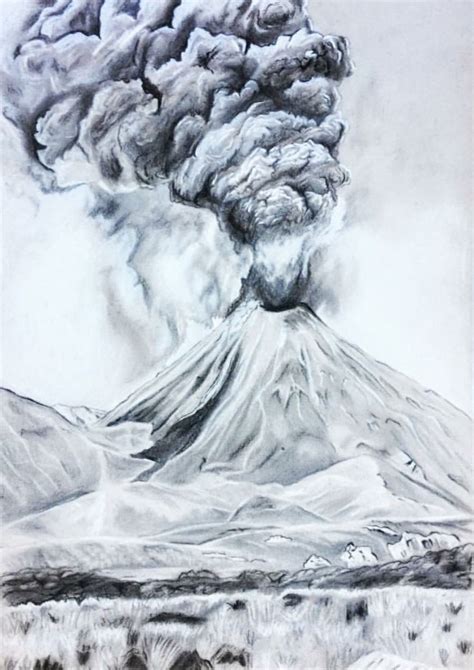 10 How To Draw A Volcano Image Ideas