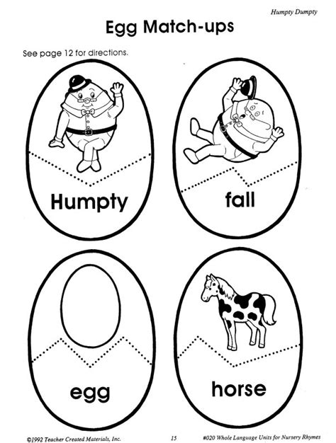 Angol Feladatok Mondókák Színezők Humpty Dumpty Mini Könyv Színező