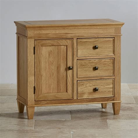 Classic Storage Cabinet In Natural Solid Oak Oak Furniture Land