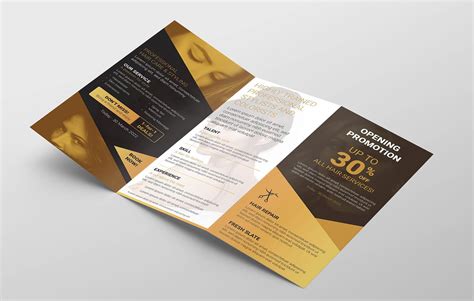 Hair Dresser Tri Fold Brochure Template Psd Ai And Vector Brandpacks