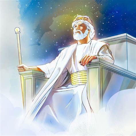 The Messianic King Jesus Christ Sits On His Throne Holding A Scepter