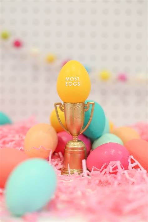 Make These Tiny Trophies For Your Easter Games Egg Hunts Easter Diy