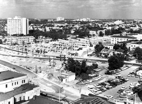 View Looking Northwest At Flagler Street Showing Construction Of I 95