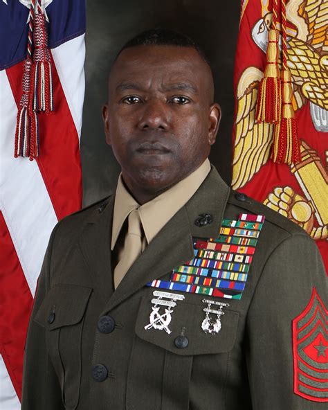 Sergeant Major Robinson 1st Marine Division Leaders